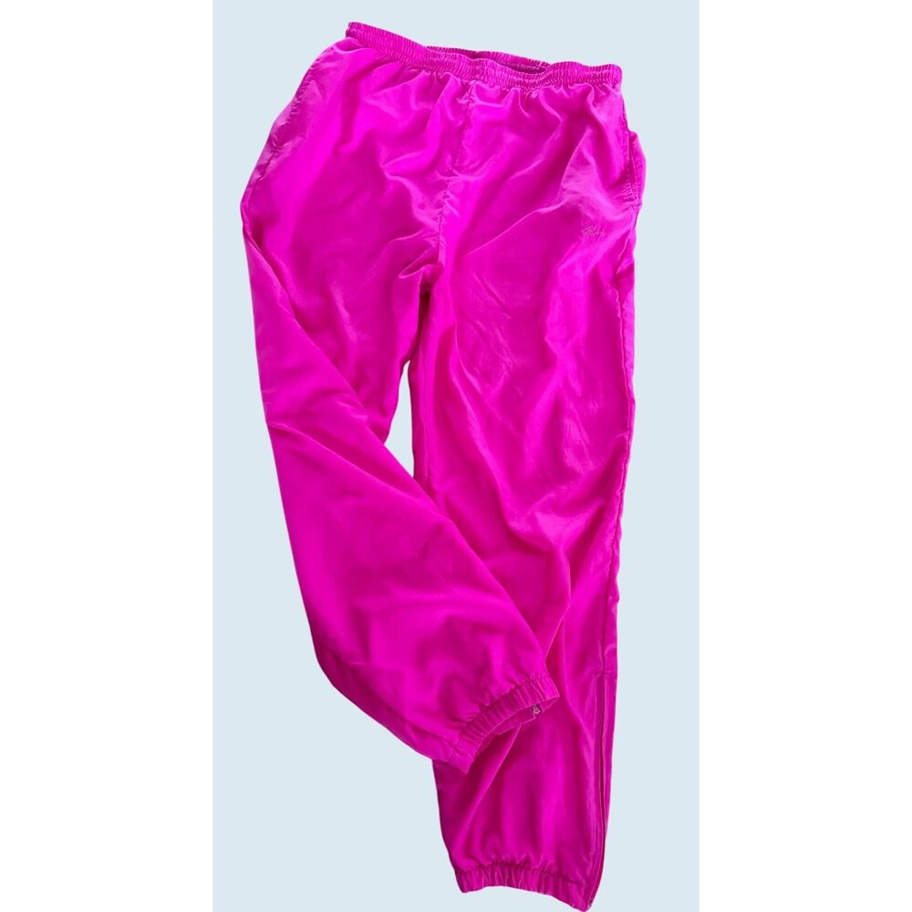 Vintage PUMA 90s Track Windbreaker Swish Bright Pink Pants Sz M